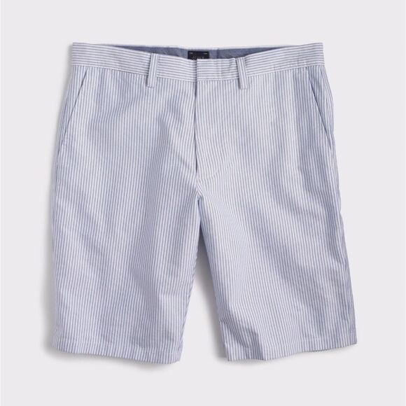 NWT J.Crew Men's 10.5" Shorts in Blue Stripe Catalina Waist 32 - Picture 2 of 12